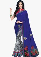 Shonaya Blue Embellished Saree