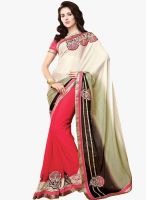 Shonaya Cream Embellished Saree