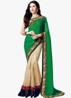 Shonaya Green Embellished Saree