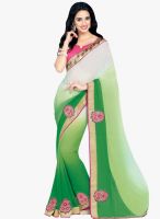 Shonaya Green Embellished Saree