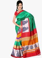 Shonaya Green Printed Saree