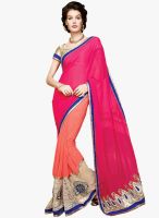 Shonaya Pink Embellished Saree