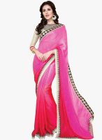 Shonaya Pink Embellished Saree