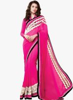 Shonaya Pink Solid Saree