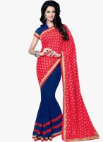 Shonaya Red Embellished Saree