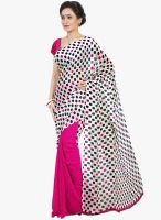 Shonaya White Printed Saree