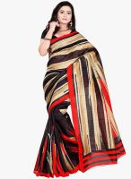 Silk Bazar Black Printed Saree