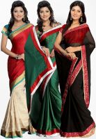 Silk Bazar Multicoloured Embroidered Saree