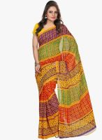 Silk Bazar Yellow Printed Saree