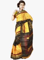 Silk Bazar Yellow Printed Saree