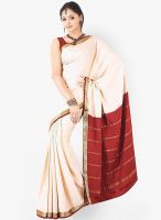 Sudarshan Silk Crepe Beige Saree