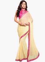 Triveni Sarees Beige Embroidered Saree