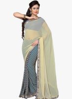 Triveni Sarees Beige Printed Saree