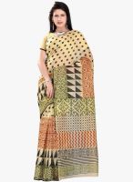 Triveni Sarees Beige Printed Saree