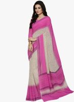 Triveni Sarees Beige Printed Saree