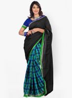Triveni Sarees Black Printed Saree