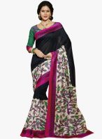 Triveni Sarees Black Printed Saree