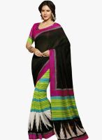 Triveni Sarees Black Printed Saree