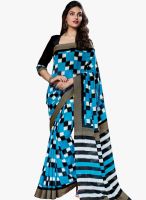 Triveni Sarees Blue Printed Saree