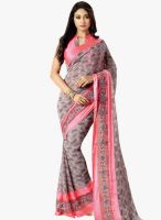 Triveni Sarees Grey Embroidered Saree