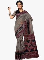 Triveni Sarees Grey Printed Saree