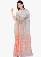 Triveni Sarees Grey Printed Saree