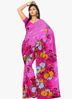 Triveni Sarees Magenta Printed Saree