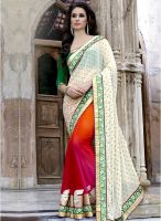 Triveni Sarees Multicoloured Embroidered Saree