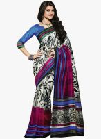 Triveni Sarees Off White Printed Saree