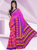 Triveni Sarees Pink Color Faux Georgette Casual Saree