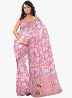 Triveni Sarees Pink Colored Printed Saree