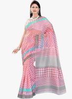 Triveni Sarees Pink Printed Saree