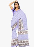 Triveni Sarees Purple Printed Saree