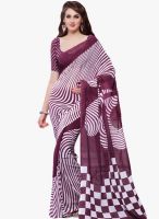 Triveni Sarees Purple Printed Saree