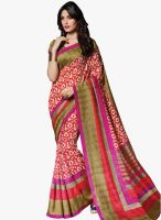 Triveni Sarees Red Printed Saree