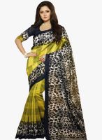 Triveni Sarees Yellow Printed Saree