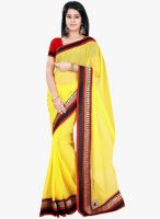 Triveni Sarees Yellow Solid Saree