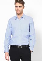 Turtle Men's Solid Formal Light Blue Shirt