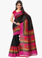 Vaamsi Black Printed Saree