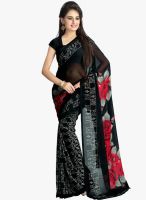 Vaamsi Black Printed Saree