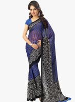 Vaamsi Blue Printed Saree