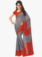 Vaamsi Grey Printed Saree
