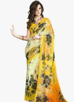 Vaamsi Yellow Printed Saree