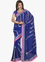 Vishal Blue Printed Saree