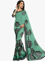 Vishal Green Printed Saree