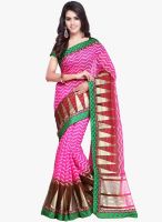 Vishal Pink Embellished Saree