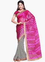 Vishal Pink Striped Saree