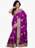 Xclusive Chhabra Magenta Embellished Saree