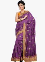 Xclusive Chhabra Purple Embellished Saree