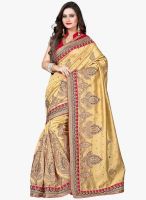 Xclusive Chhabra Yellow Embroidered Saree